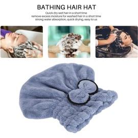 ZJchao Toallas para Secar el Cabello, Gorro de Microfibra para secar el Cabello Gorro de Ducha Absorbente Toallas de Secado rápido con Turbante para Cabello Rizado Largo y húmedo para Mujeres(3#)