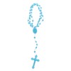 angwang Rosary Necklace,Plastic Rosary Beads Luminous Necklace Catholicism Prayer Religious