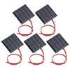 Cuifati Mini Solar Panel, 5Pcs DIY Cells Solar System Kits,