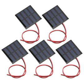 Cuifati Mini Solar Panel, 5Pcs DIY Cells Solar System Kits, 60 x 60MM Mini Solar Cells, for solar lawn lights, solar landscape lights