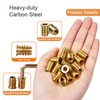 3/8"-16 x 25mm Threaded Inserts for Wood, Hex Drive Wood