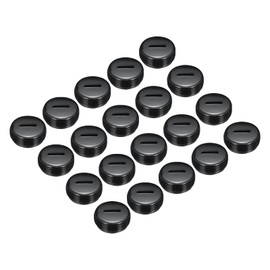 sourcing map Carbon Brush Holder Cap Motor Electric Brush Plastic Cover Thread Black 19mm/0.75 Inch OD Pack of 30