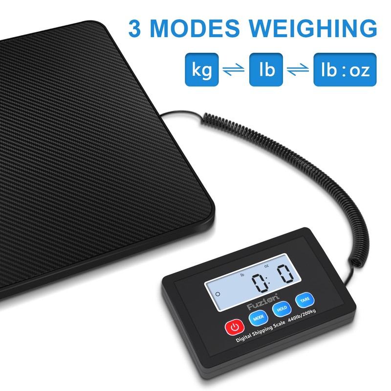 Fuzion Shipping Scale, 440LB x 10g High Accuracy Postal Scale,