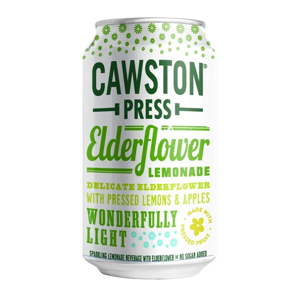 Cawston Press Sparkling Elderflower Lemonade, 11.15 Ounce Cans (Pack of 24)