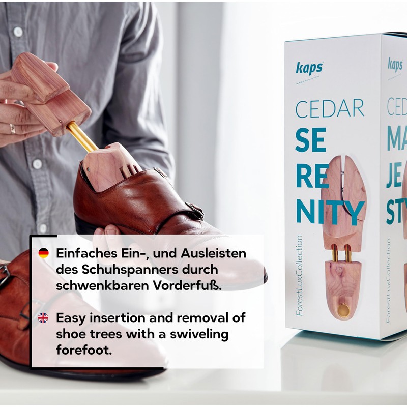 Kaps 100% Handmade Delicate Scented Cedar Wood Shoe Tree High