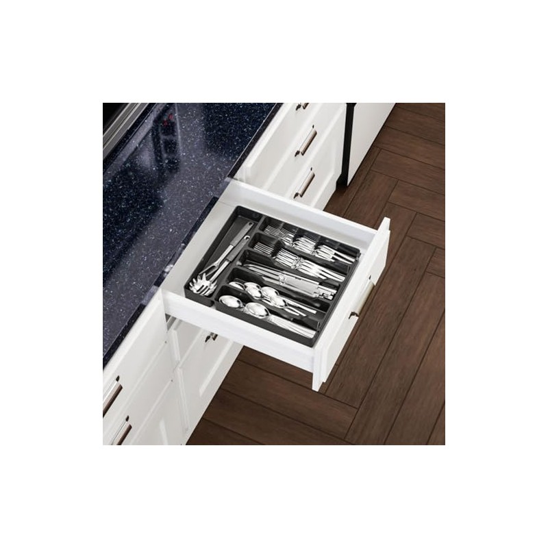 Kitchen Utensils Storage Organiser Expandable Kitchen Organiser Multi-Compartment Drawer Household