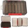 Fishing Lure Box,Plastic Fishing Box OrganizerDouble Sided Fishing Bait Storage