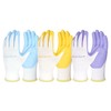 HANDLANDY 3 Pairs Womens Gardening Gloves, Breathable Nitrile Coated Outdoor