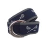Navy Lacrosse D-Ring Belt Brass D-Ring 40 Navy
