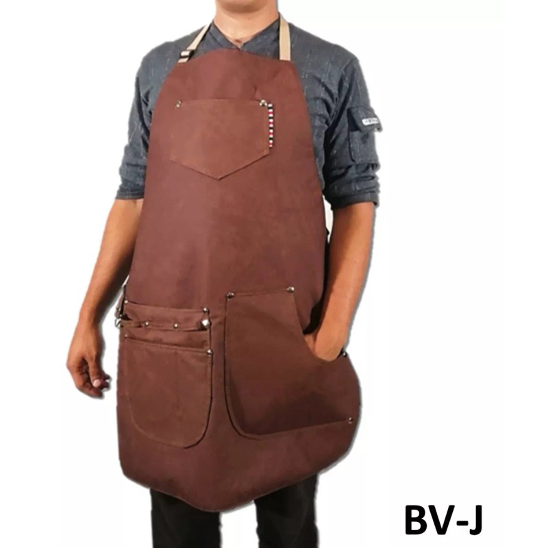 Benitez S.J.T. 10 Mandiles Barbero Vini Piel Delantal Estilista Barber