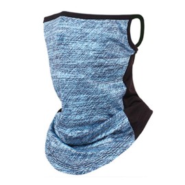 Face Cover, UV Protection, Neck Gaiter, Cool Feeling, Quick Drying, For Running, Unisex (Blue, One Size)