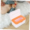 Ciieeo 2pcs Refillable Wipe Dispenser Lid Portable Tissue Storage Case