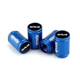 RAV4 Car Tire Valve Cap Aluminum Made Tire Air New Model RAV4 & RAV4 PHV XA50 Series Compatible Valve Stem Cap Tire Wheel Rim Dust Cover Air Valve Cap Universal Auto Bike Truck Bicycle Compatible 4