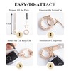 YILANFULL Initial Letter Keychain Off White Key Chains Women Cute