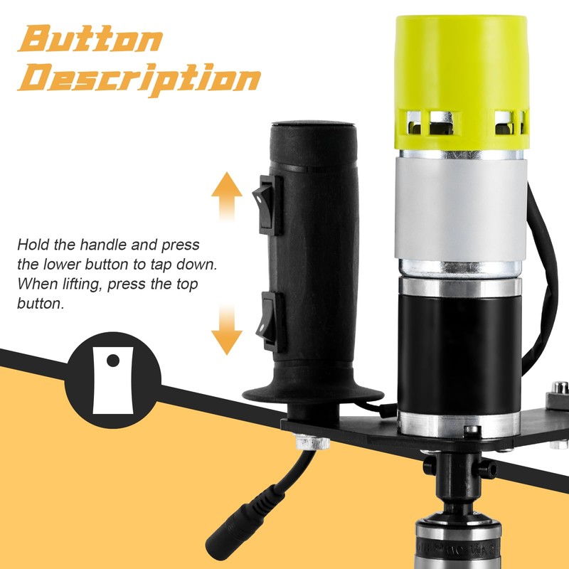 M3-M6 Electric Tapping Machine Vertical Tapping Tool with Bench Vice
