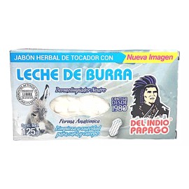 Del Indio Papago Jabón Facial Leche De Burra Del Indio Papago 125g Pack De 5