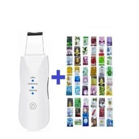 Muye Limpiador Facial Ultrasónico + 15 Mascarillas Faciales