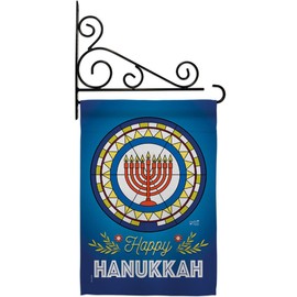 Hanukkah Wall Art Chanukah Gifts Home Decor Banner Room Flag Pole Patio Lawn Garden Outdoor Decorations Indoor Tapestry Yard Signs Stars David Jews Hebrews Isreal Religion Jewish festival Made In USA
