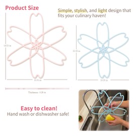 iPROTECT - Stack Expert | Multi-Purpose BPA-Free Silicone Pots/Pans Protector. Set of 2 or 3. for All Cookware Sizes, Protects Coating & Scratches, Trivet for Larger cookware (Midnight Blue, S)