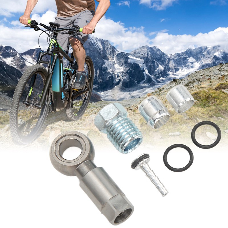 Bike Olive Hose Fittings Kit Stainless Steel Five Wire Body