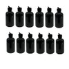 Natural Farms 4 oz Black Boston BPA FREE Bottles -