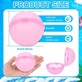 OPVXZAD Pack of 12 Small Bear Water Bombs, Self-Closing, Reusable Water Bombs, One Second Quick Fill Water Bombs Set for Water Battles
