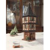 Midene Ceramic Aroma Light House, Handmade, Artistic Miniature, Historical Old