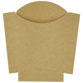 Niche Plus Oil Resistant Craft Unbleached Takeout Containers, Potato Carton, Pack of 50