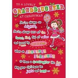 Christmas Card Granddaughter - 9 x 6 inches - Regal Publishing