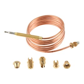 Aupoko 150 cm Gas Thermocouple Thermal Pair Valve for Hot Water Boiler with 5 Fixed Parts Gas Appliances for Ovens Cooking