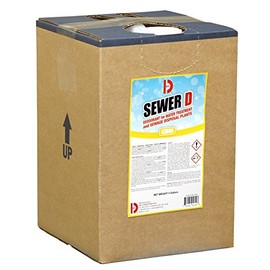 Big D 5600 Sewer D Deodorant for Water Treatment and Sewage Disposal Plants, Lemon Fragrance, 5 Gallon Pail - Kills Odors, Non-Flammable, Non-Toxic, Will not Change Properties of Water