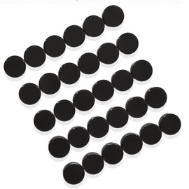 ZDZBLX 30 Pack Fridge Magnets Refrigerator Magnets Strong Magnets Small Magnet Heavy Duty Magnets for Whiteboard, Round Mini Magnets Cute Locker Magnets for Fridge, Kitchen, Office, Classroom (Black)