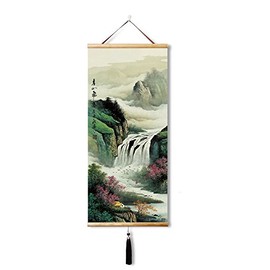 EAPEY Chinese Scroll Wall Art Feng Shui Paintings for Living Home Decorations