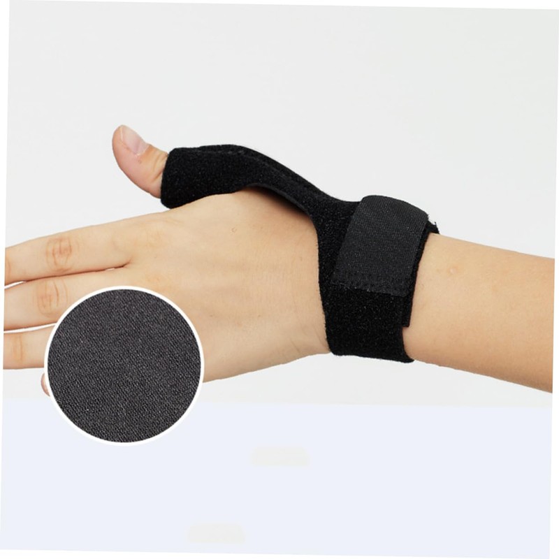 TOVINANNA Kids Thumb Support Brace 1 Piece Black Finger Guard
