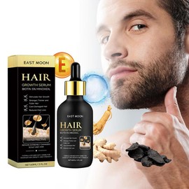 EAST MOON Men's Beard & Hair Care Serum- East Moon, Nourishing & Moisturizing Strengthening Serum for Beard & Hair, Professional Hair Care Product for Men Daily Use, Fall Gifts for Men - Specification: 1 pack
