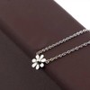Cute Daisy Flower Pendant Necklace for Women Girls 925 Sterling