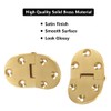 Saiper 90 Degree Solid Brass Butler Tray Hinges (2pcs) Flip
