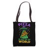 Paranormal Pizza Shirt Alien UFO Slice Cryptid Foodie Tee Tote Bag