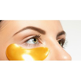 Generic Nourishing Collagen & Peptide Under Eye Patches. With Vitamin E and Hyalauronic Acid. All Organic, Vegan and Paraben Free. (Gold)