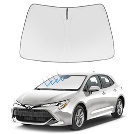 Proadsy 2024 Upgrade Front Windshield Sunshade Foldable Sun Shade Protector Custom Fit 2024 2023 2022 2021 2020 2019 Toyota Corolla SE XSE L LE XLE Hybrid Sedan Accessories