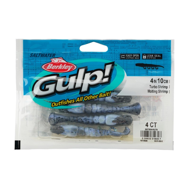 Berkley Gulp!® Saltwater Turbo Shrimp Soft Bait for Saltwater Predatory