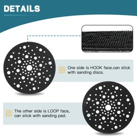203343 Sanding Pad 6 Inch Hook and Loop Sander Protection Pad fit for Festool Random Orbit Sanders Festool 150, ES 150, ETS 150, ETS Ec 150, WTS 150, 2 Pieces…