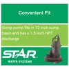 Star 3USPHLC 1/3 HP Submersible Aluminum Sump Pump with Dependable