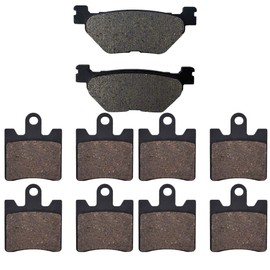 AHL Front and Rear Brake Pads for YAMAHA FJR 1300 A (Manual Gear Shift Model) 2006 2007 2008 2009 2010 2011 2012 2013 2014 / FJR 1300 AE (Electric Gear Shift Model)