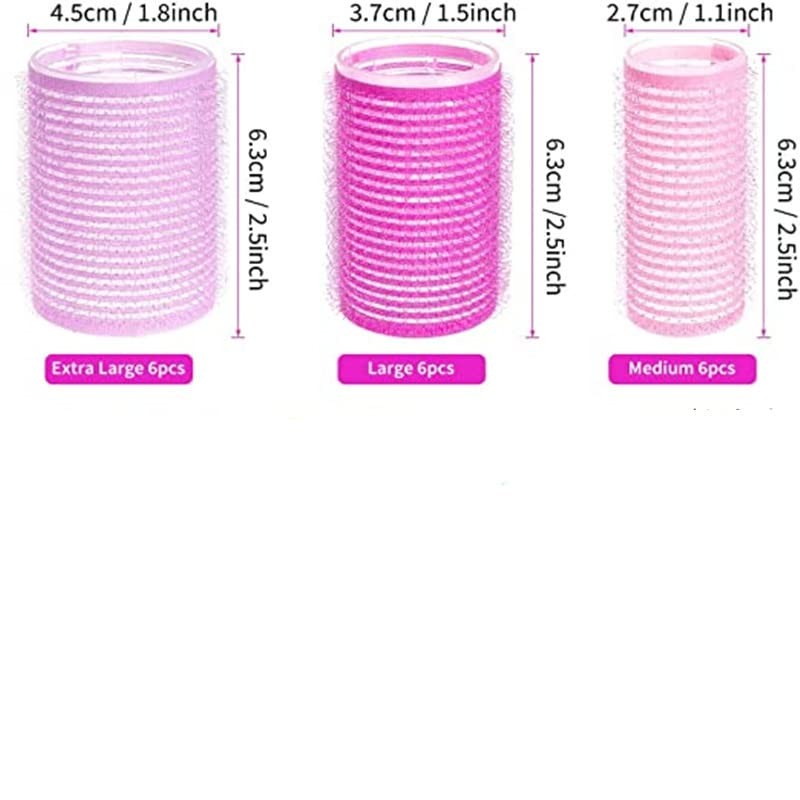 Teogneot Curler Set Hair Rollers 6 mm, 48 mm and