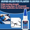 Plastic Glue 30 g*2, Super Glue for Plastic, Strong Clear