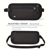 Travel Money Belt with Anti-Theft Zippered Pull Slim Travel Pouch