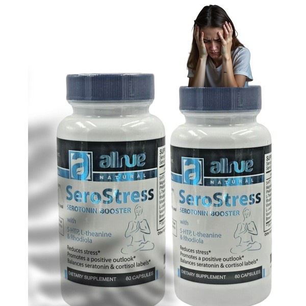 AllNue NAtural 2 Sero Stress Reliever Serotonin Booster Mood Enhancer