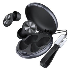 Ear Plugs for Noise Cancelling, Soft Ear Plugs for Concert, 20~30dB Reusable Ear Plugs for General Noise Reduction with 8 Ear Tips, Silicone Hearing Protection Earplugs for Sleep, Study (Black)