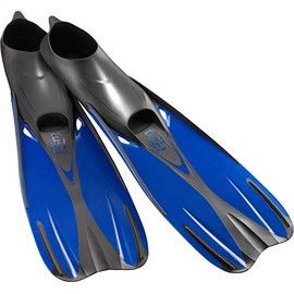 TUSA Sport Full Foot Fin, Blue, X-Large